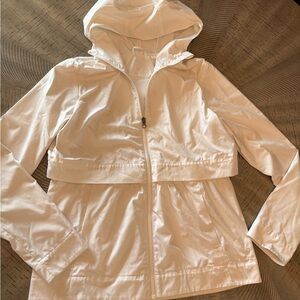 lululemon athletica White Hooded Utility Jacket